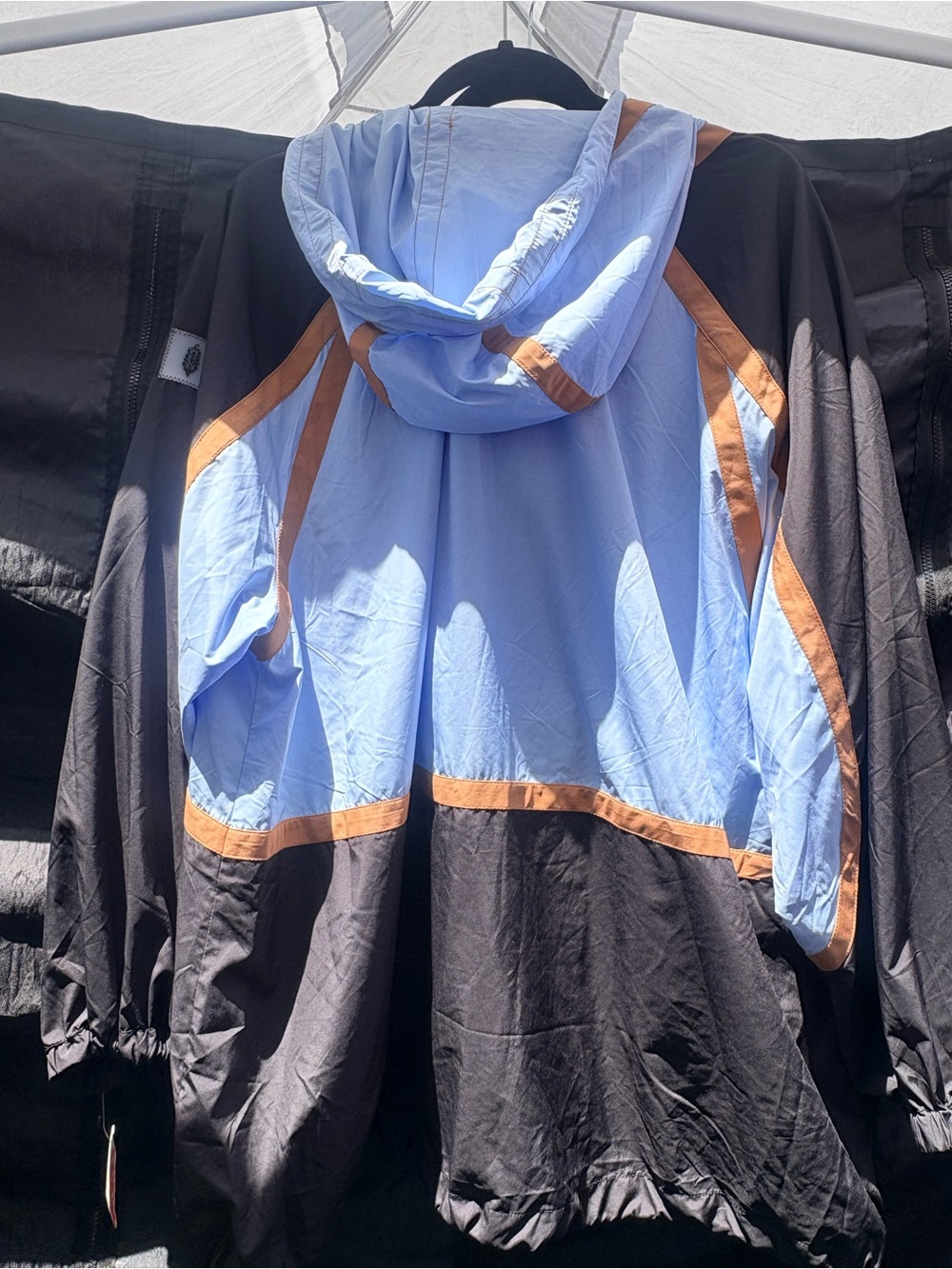 NWT Free people “Like the Wind”colorblock jacket Windbreaker size Small - Picture 4 of 8
